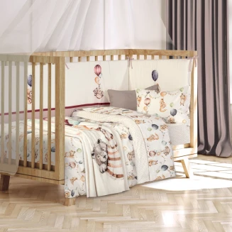 Κουβέρτα Fleece Κούνιας 110x150 Greenwich Polo Club Baby 8850 Cream-Taupe-Teracotta