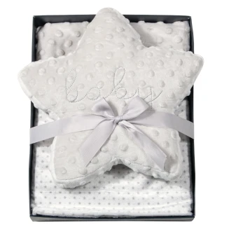 Κουβέρτα Fleece Αγκαλιάς 75x100 Greenwich Polo Club Baby 8846 Grey-White