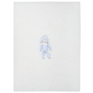 Κουβέρτα Πικέ Αγκαλιάς 75x100 Greenwich Polo Club Βaby Essential 8856 Blue-White