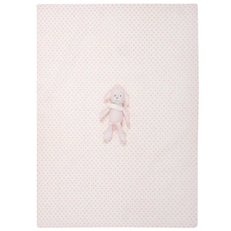 Κουβέρτα Πικέ Αγκαλιάς 75x100 Greenwich Polo Club Βaby Essential 8857 Pink-White