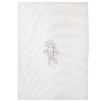 Κουβέρτα Πικέ Αγκαλιάς 75x100 Greenwich Polo Club Βaby Essential 8858 Grey-White