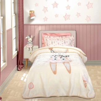 Κουβέρτα Velour Μονή 160x220 Greenwich Polo Club Junior 8859 Cream