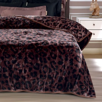 Κουβέρτα Velour Υπέρδιπλη 220x240 Greenwich Polo Club Essential 2466 Brown
