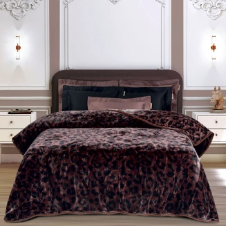Κουβέρτα Velour Υπέρδιπλη 220x240 Greenwich Polo Club Essential 2466 Brown