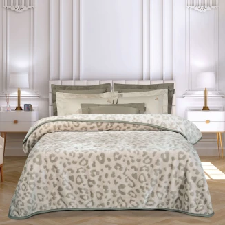 Κουβέρτα Velour Υπέρδιπλη 220x240 Greenwich Polo Club Essential 4023 Beige