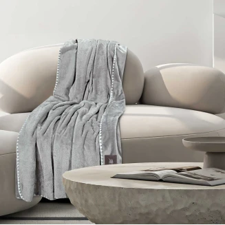 Κουβέρτα Καναπέ Fleece 130x170 Greenwich Polo Club Essential 4439 Grey