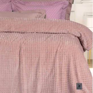 Κουβέρτα Fleece Υπέρδιπλη 220x240 Greenwich Polo Club 3449 Nude