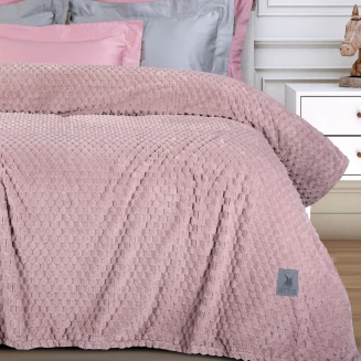 Κουβέρτα Fleece Υπέρδιπλη 220x240 Greenwich Polo Club 3474 Nude