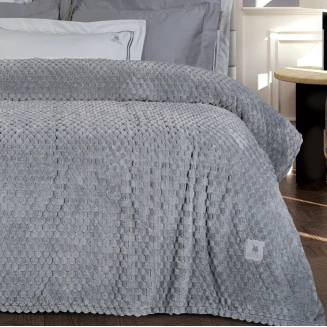Κουβέρτα Fleece Υπέρδιπλη 220x240 Greenwich Polo Club 3476 Grey