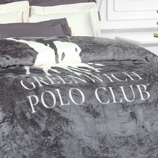 Κουβέρτα Fleece Υπέρδιπλη 220x240 Greenwich Polo Club 3489 Grey