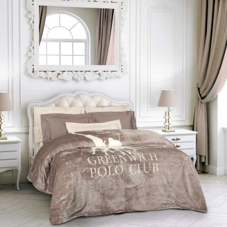 Κουβέρτα Fleece Υπέρδιπλη 220x240 Greenwich Polo Club 3490 Taupe