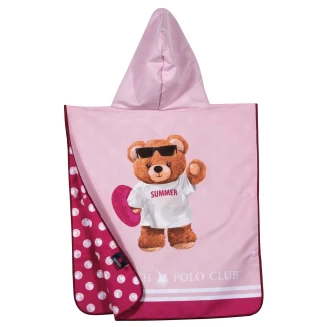 Πόντσο Παιδικό 50x115 Greenwich Polo Club 4039 Pink
