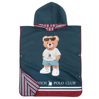 Πόντσο Παιδικό 50x115 Greenwich Polo Club 4042 Blue
