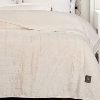 Κουβέρτα Faux Fur Υπέρδιπλη 220x240 Greenwich Polo Club Premium 3451 Ivory