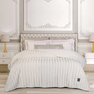 Κουβέρτα Faux Fur Υπέρδιπλη 220x240 Greenwich Polo Club 3477 ΜΟΝ White