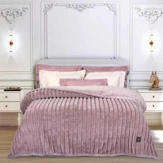 Κουβέρτα Faux Fur Υπέρδιπλη 220x240 Greenwich Polo Club 3478 ΜΟΝ Nude