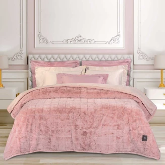 Κουβέρτα Faux Fur Υπέρδιπλη 220x240 Greenwich Polo Club Premium 3451 Salmon