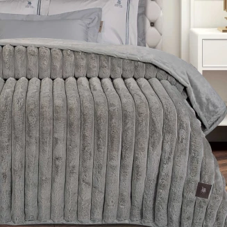 Κουβέρτα Faux Fur Υπέρδιπλη 220x240 Greenwich Polo Club Premium 3831 Taupe