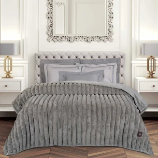 Κουβέρτα Faux Fur Υπέρδιπλη 220x240 Greenwich Polo Club Premium 3831 Taupe