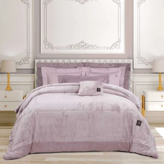 Κουβερτοπάπλωμα King 240x250 Greenwich Polo Club Rabbit Faux Fur Premium 3963 Nude