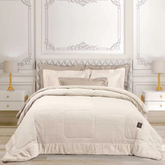 Κουβερτοπάπλωμα King 240x250 Greenwich Polo Club Velvet Premium 3965 Ivory