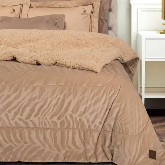 Κουβερτοπάπλωμα King 240x250 Greenwich Polo Club Sherpa Essential 4434 Beige