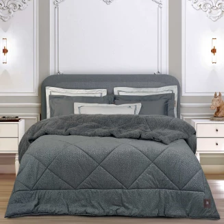 Κουβερτοπάπλωμα King 240x250 Greenwich Polo Club Sherpa Essential 4435 Grey