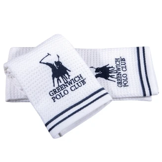 Πετσέτες Κουζίνας Σετ 2 Τεμ. 40x60 Greenwich Polo Club 2806 Λευκό-Μπλέ