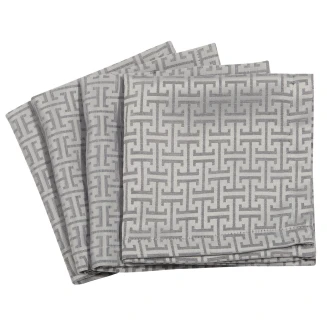 Πετσέτες Σετ Φαγητού 4 Τεμαχίων 40x40 Greenwich Polo Club 3005 Grey