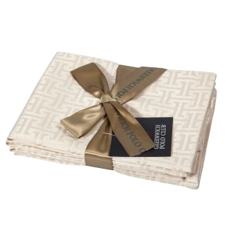 Πετσέτες Σετ Φαγητού 4 Τεμαχίων 40x40 Greenwich Polo Club 3009 Ivory