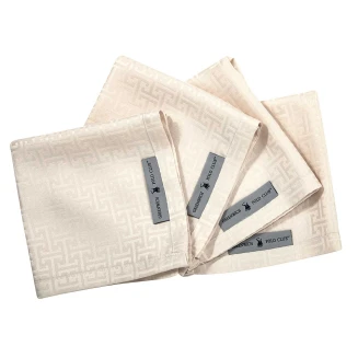 Πετσέτες Σετ Φαγητού 4 Τεμαχίων 40x40 Greenwich Polo Club 3009 Ivory