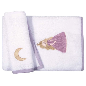 Πετσέτες Σετ 2 Τεμαχίων Greenwich Polo Club Baby Essential 8862 Pink-White