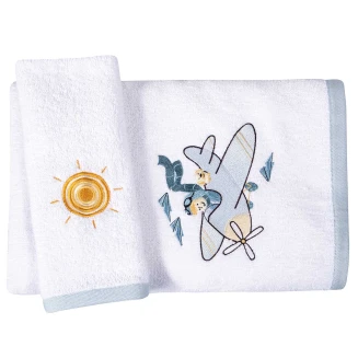 Πετσέτες Σετ 2 Τεμαχίων Greenwich Polo Club Baby Essential 8866 Blue