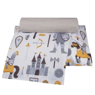 Greenwich Polo Club Σετ Σεντονια Κουνιας Essential 8861 Cream, Grey 130x170