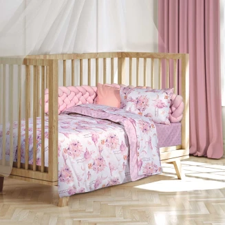Greenwich Polo Club Σετ Σεντονια Κουνιας Essential 8864 Pink 130x170