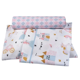 Greenwich Polo Club Σετ Σεντονια Κουνιας Essential 8865 Mint, Pink 130x170