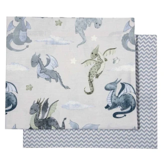 Greenwich Polo Club Σετ Σεντονια Λικνου Essential 8863 Beige, Blue 70x120