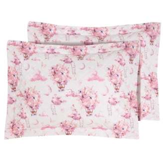 Greenwich Polo Club Junior Ζευγος Μαξιλαροθηκες Essential 8864 Pink 50x70+5