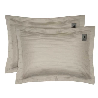 Greenwich Polo Club Ζευγος Μαξιλαροθηκες Essential 4455 Taupe 50x70+5
