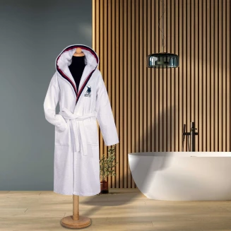 Μπουρνούζι Greenwich Polo Club Essential 3062 White