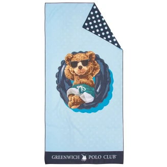 Πετσέτα Θαλάσσης  70x140 Junior Greenwich Polo Club 4043 Blue