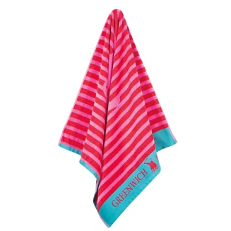 Πετσέτα Θαλάσσης 70x140 Junior Greenwich Polo Club 4073 Pink-Red