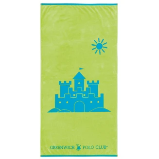 Πετσέτα Θαλάσσης 70x140 Junior Greenwich Polo Club 4075 Blue-Green