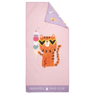 Πετσέτα Θαλάσσης  70x140 Junior Greenwich Polo Club 4082 Pink-Purple