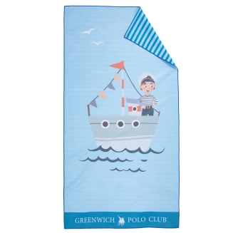 Greenwich Polo Club Junior Πετσετα Θαλασσης 70Χ140 4178 Blue