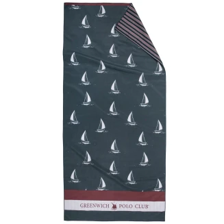 Πετσέτα Θαλάσσης 80x170 Greenwich Polo Club 4026 Blue-Red