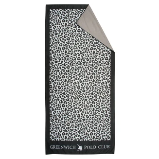 Πετσέτα Θαλάσσης Essential 80x170 Greenwich Polo Club 4036 Black-Taupe