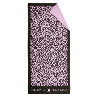 Πετσέτα Θαλάσσης Essential 80x170 Greenwich Polo Club 4037 Black-Pink