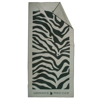 Greenwich Polo Club Πετσετα Θαλασσης 80Χ170 Essential 5203 Black, Taupe