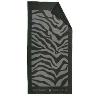 Greenwich Polo Club Πετσετα Θαλασσης 80Χ170 Essential 5204 Black, Grey